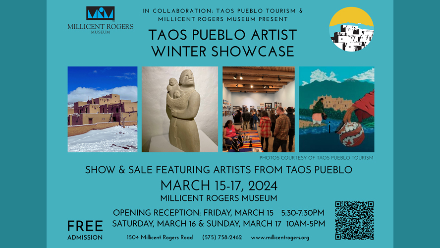 Taos Pueblo Artists Winter Showcase at Millicent Rogers Museum