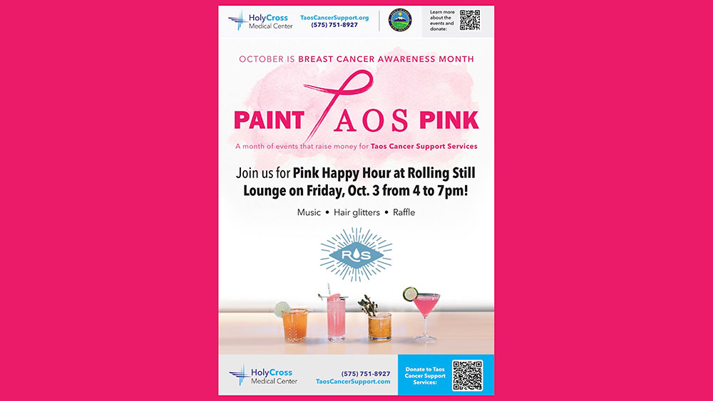 Pint Taos Pink Happy Hour at Rolling Still Lounge