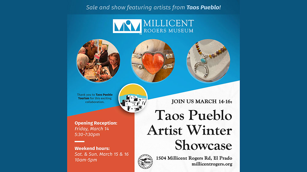 Taos Pueblo Artists Winter Showcase at Millicent Rogers Museum