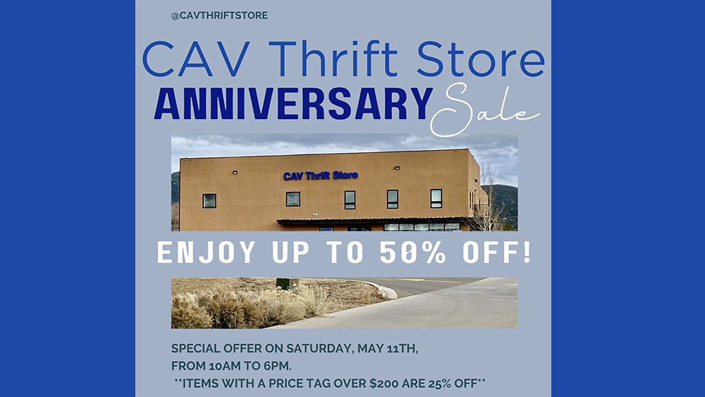 CAV Thrift Store Anniversary Sale