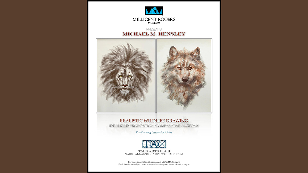 Michael Hensley adult drawing classes at Millicent Rogers Museum