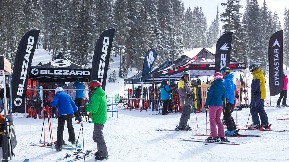 Ski and snowboard demos at Taos