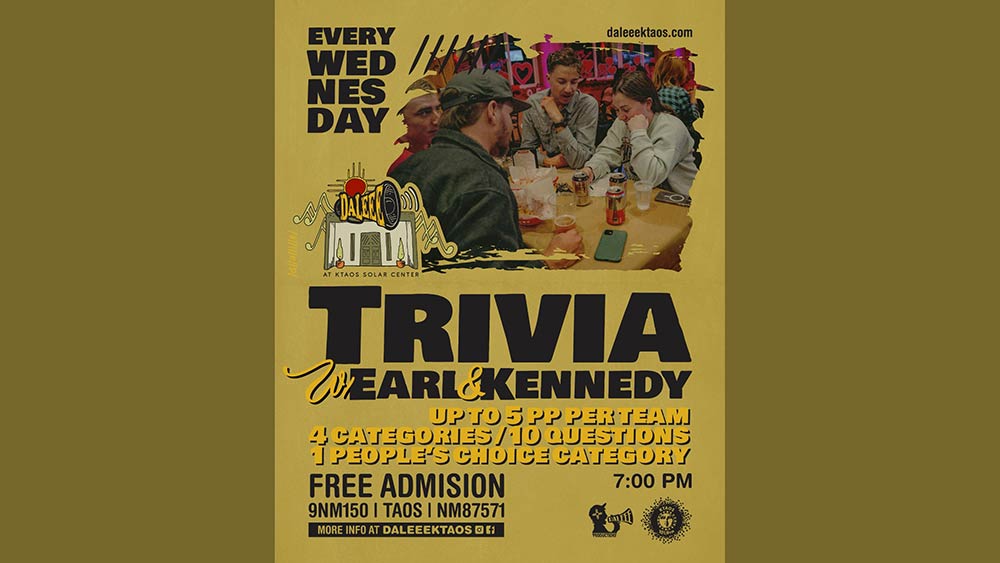 Trivia with Earl & Kennedy at DALEEE every Wednesday.