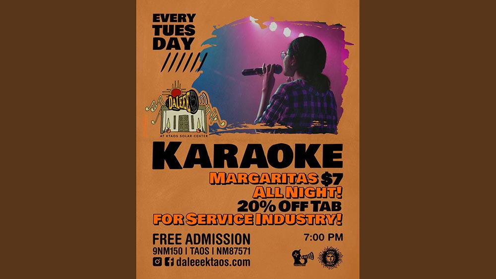Karaoke at DALEEE every Tuesday.