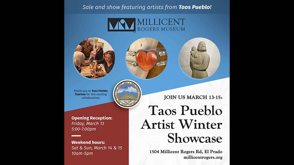 Taos Pueblo Artist Winter Showcase at Millicent Rogers Museum in Taos
