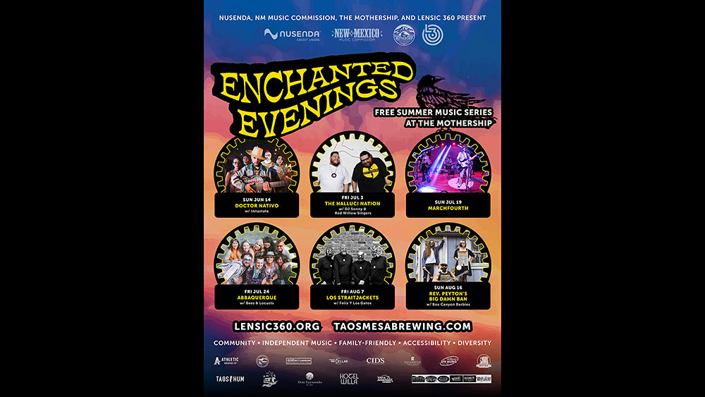 Enchanted Evenings Free Summer Music Series at Taos Mothership.