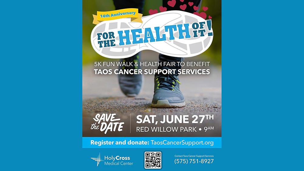 For the Health of it Fun Walk in Taos.