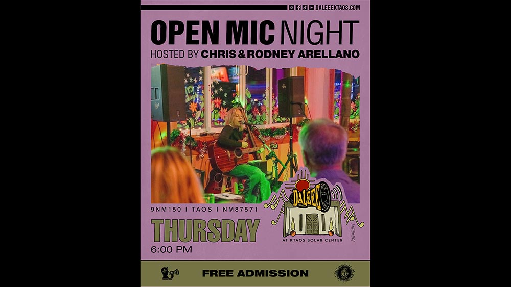 Open Mic Night at DALEEE KTAOS every Thursday.