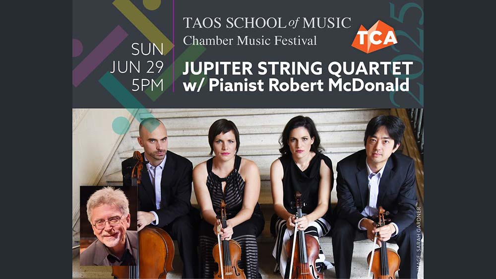 TSoM Jupiter String Quartet with Pianist Robert McDonald.