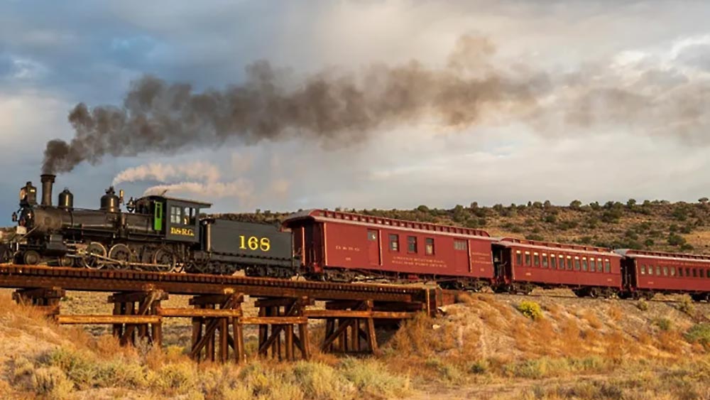 Cumbres & Toltec 168 locomotive Dinner & Beer Train.