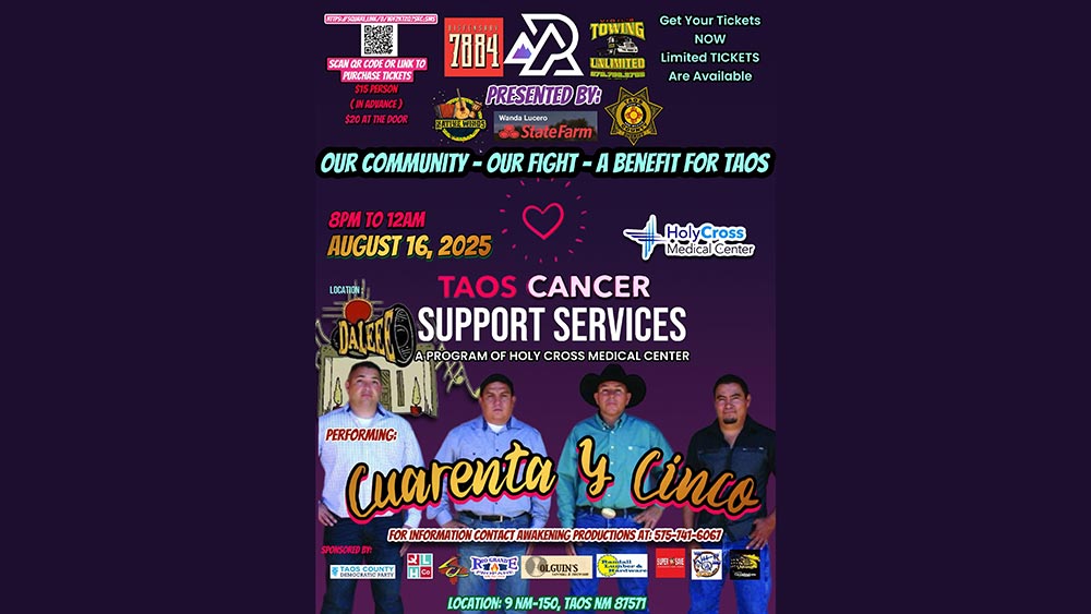 Benefit concert for Taos Cancer Support Services at DALEEE
