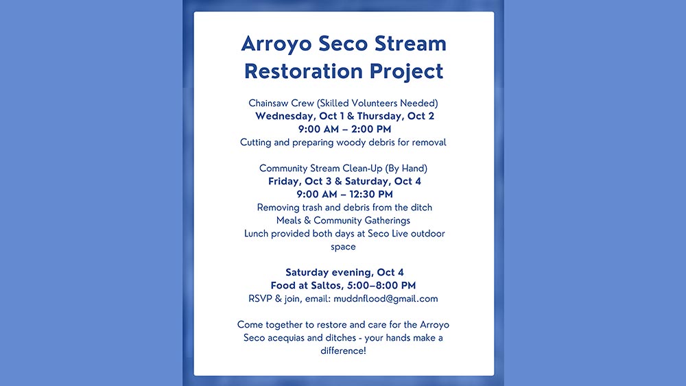 Arroyo Seco Stream Restoration Project