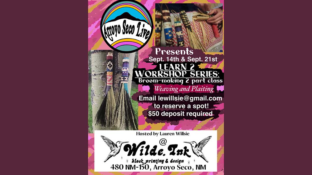 Broom making class at Wilde.Ink