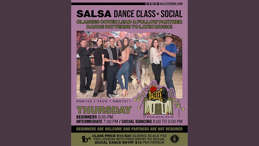 Salsa Dance Classes at DALEEE KTAOS every Thursday.