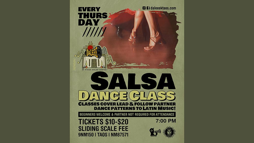Salsa Dance Classes at DALEEE KTAOS every Thursdays