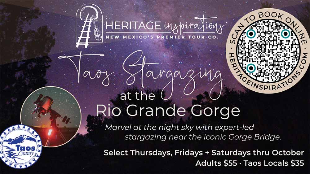 Heritage Inspirations Stargazing at the Rio Grande Gorge.