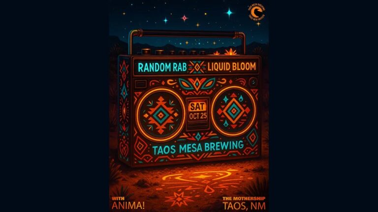 Random Rab & Liquid Bloom with ANIMA! at Taos Mesa Brewing
