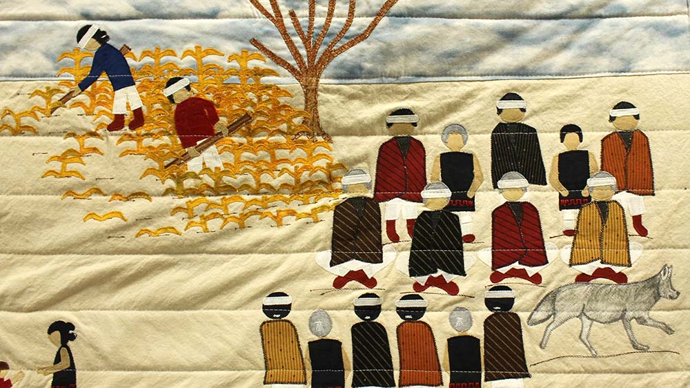 Quilted Survivance Susan Hudson at Millicent Rogers Museum