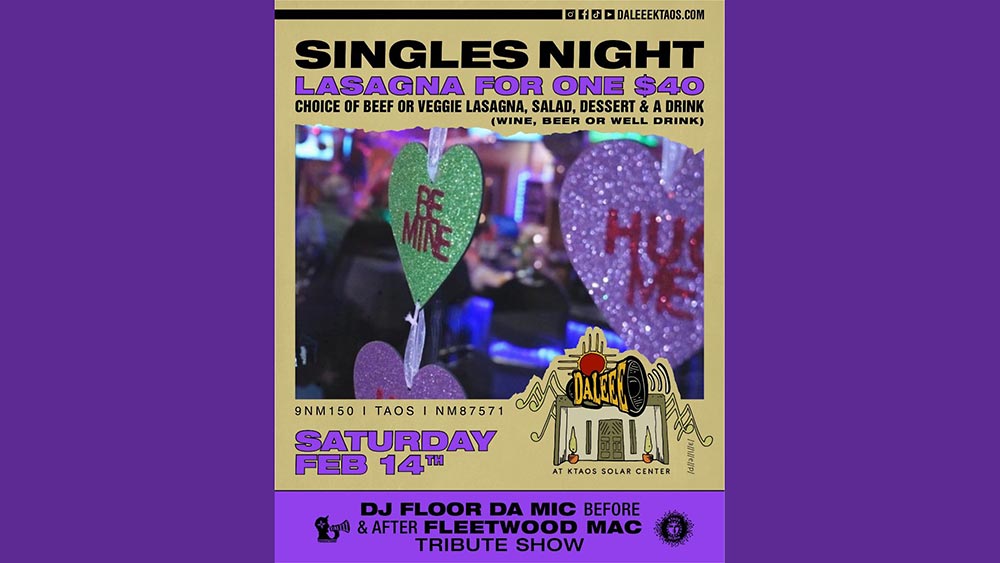 Singles Night an Lasagna for one at DALEEE KTAOS