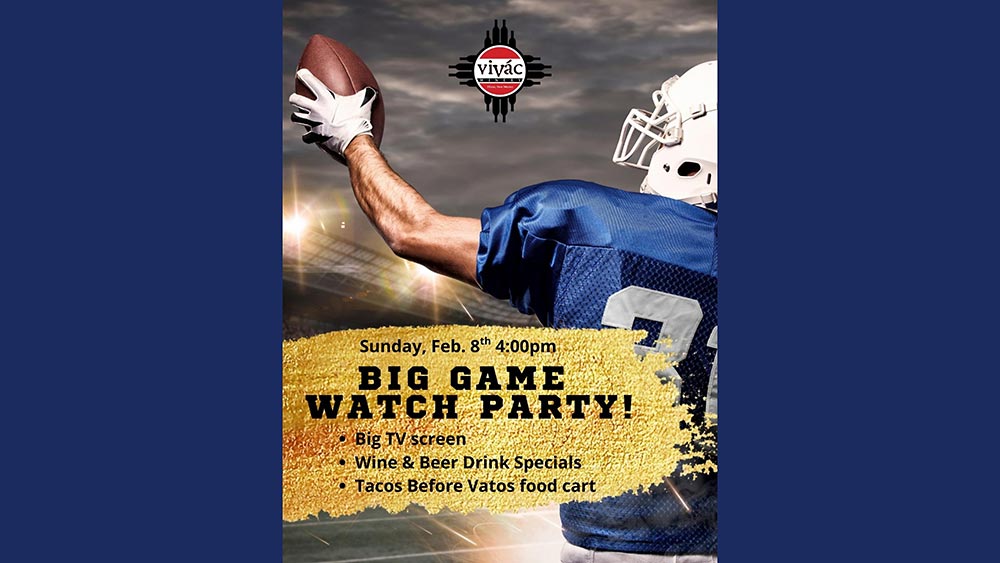Big Game Watch party at Vivác Winery near Dixon, NM