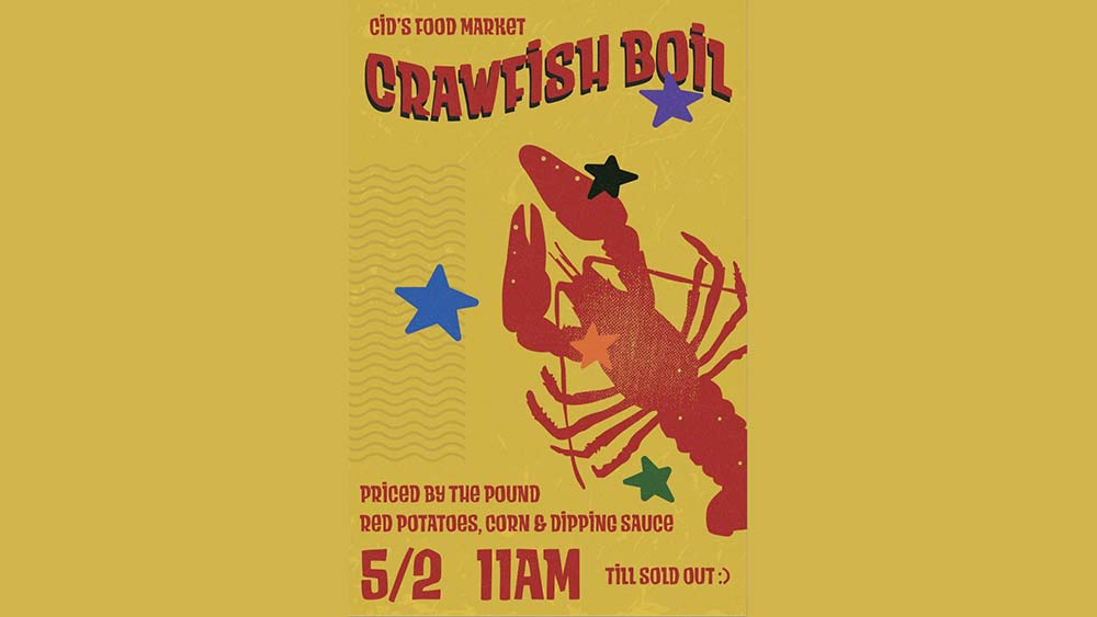 Cid's Crawfish Boil outside at Cid's Food Market in Taos.