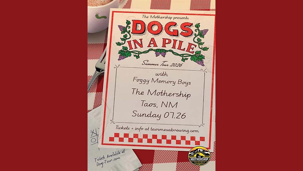 Dogs in a Pile with the Foggy Memory Boys at Taos Mothership.