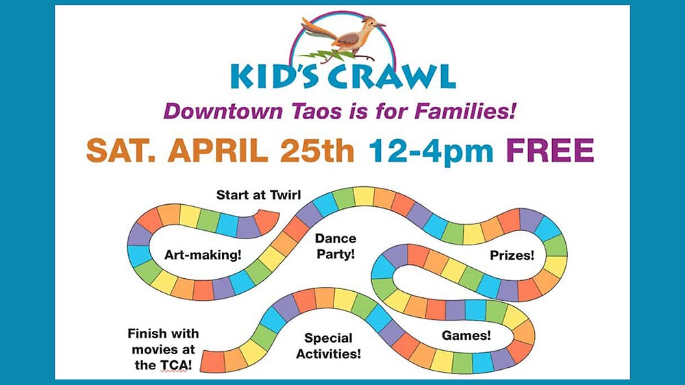 Kid's Crawl in Downtown Taos.