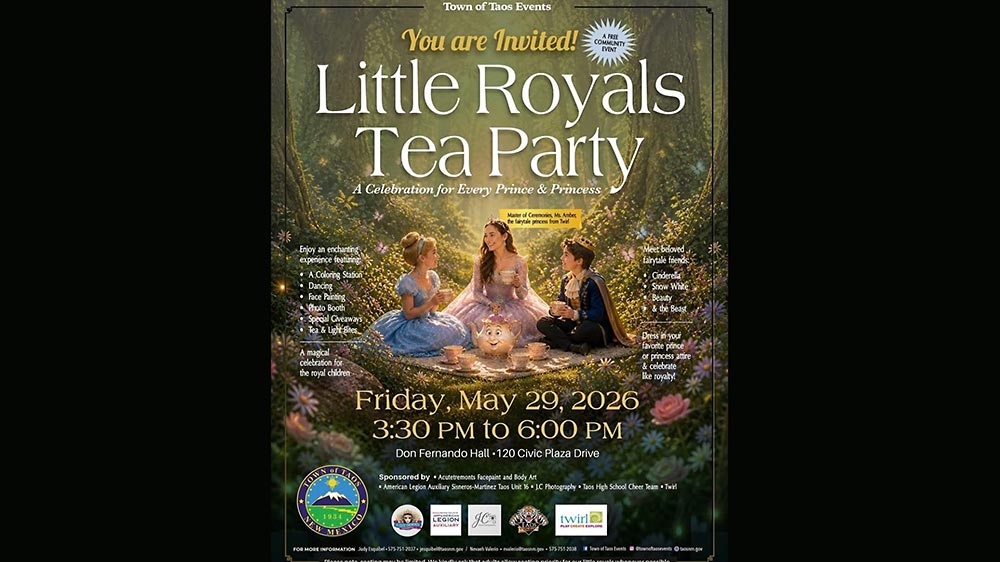 Little Royals Tea Party in the Town of Taos