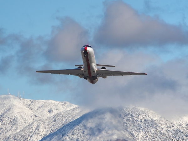 Airplane in the sky