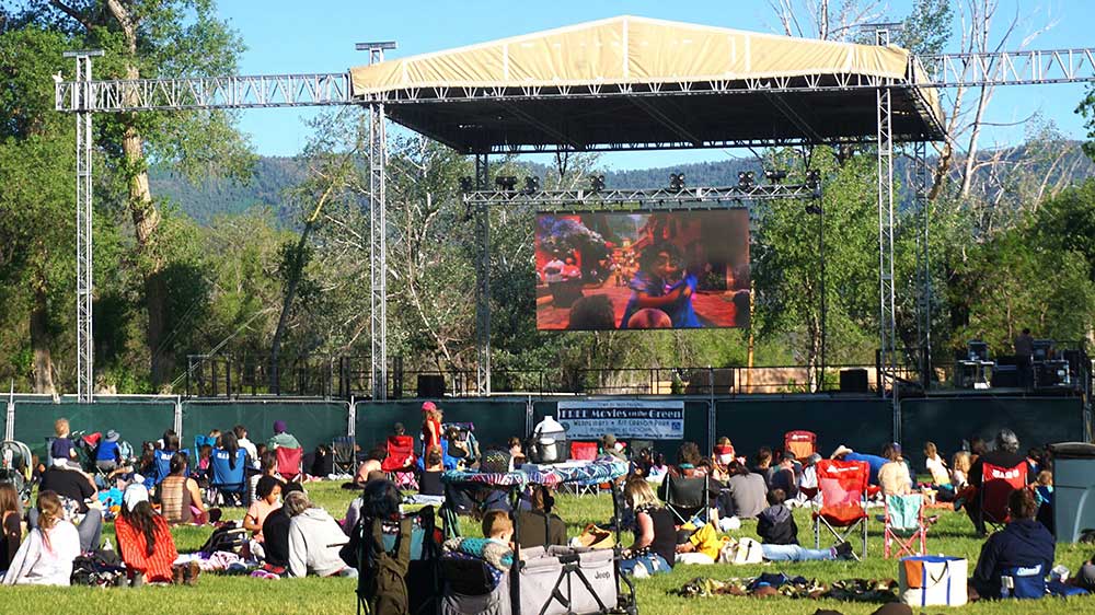 Movies on the Green at Red Willow Park, Taos, NM