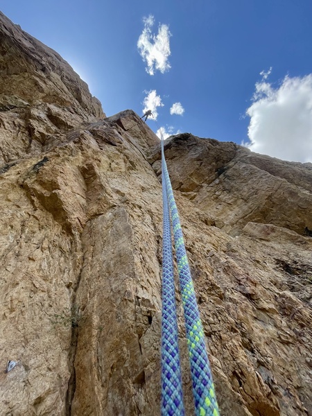 Rock climbing rope