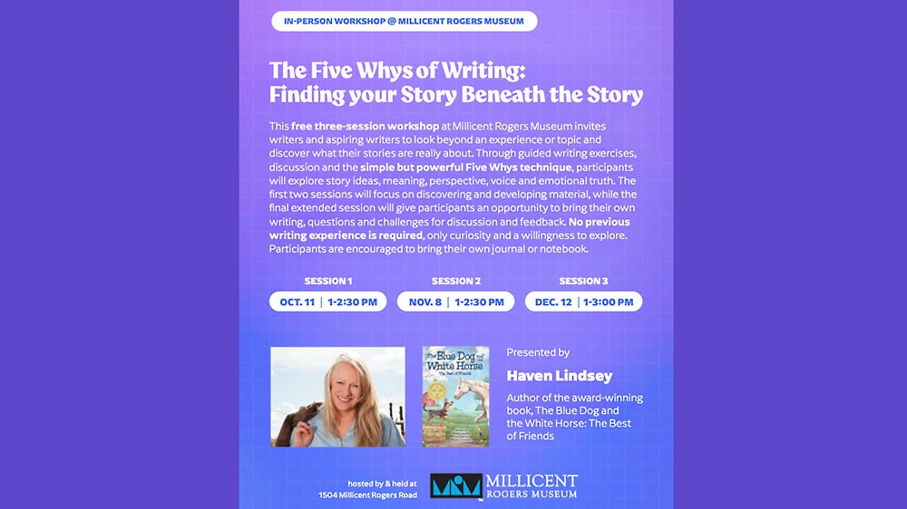Adult Writing Workshop at Millicent Rogers Museum.