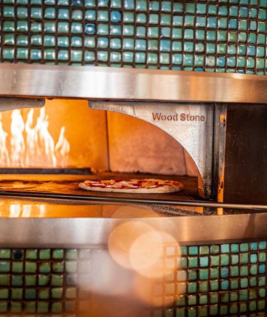 Wood fired pizza oven at the 192.