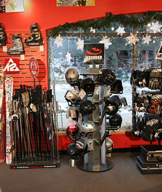 Boots, helmets and winter gear for snowsports