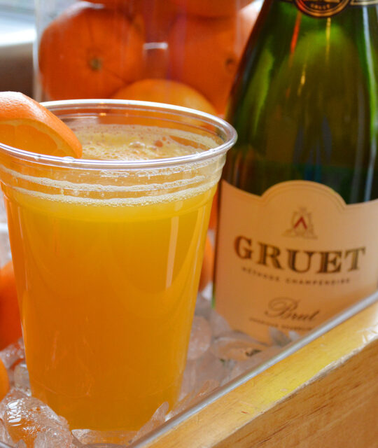 Fresh squeezed orange juice at Cafe Naranja in Taos Ski Valley