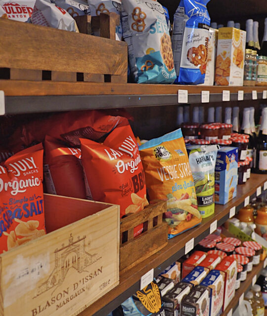 Organic chips and snacks at Cid's Mountain Market