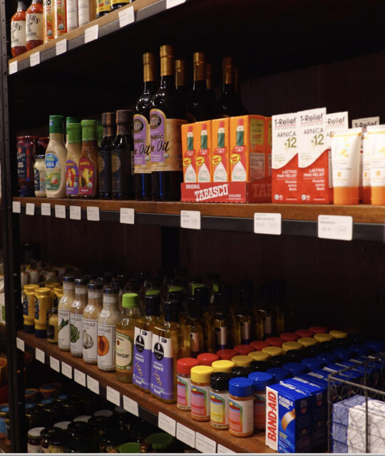 Organic grocery and skin care products at Cid's Mountain Market