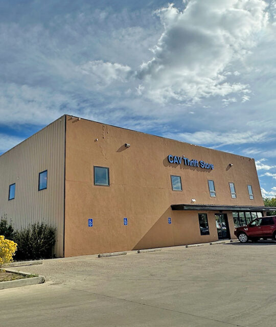 Community Against Violence CAV Thrift Store in Taos, NM.