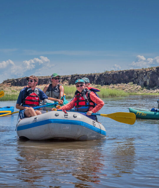 Rafting float trip and paddling in New Mexico