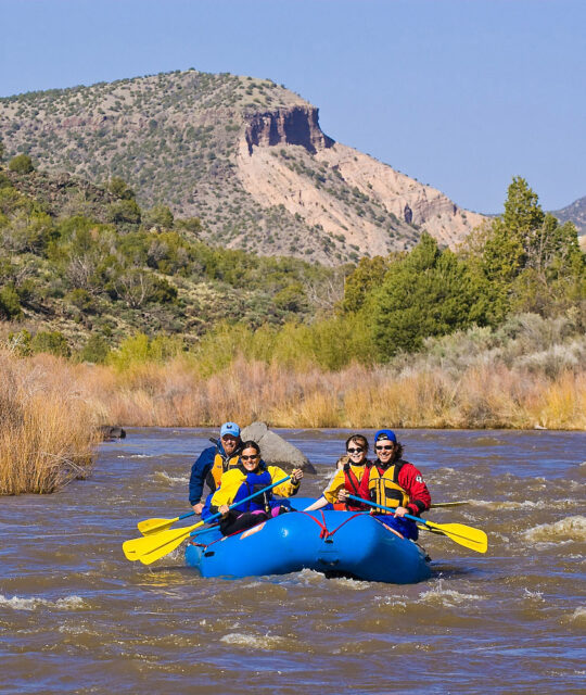 Rafters enjoying the river near Taos, New Mexico