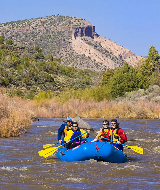 Rafters enjoying the river near Taos, New Mexico