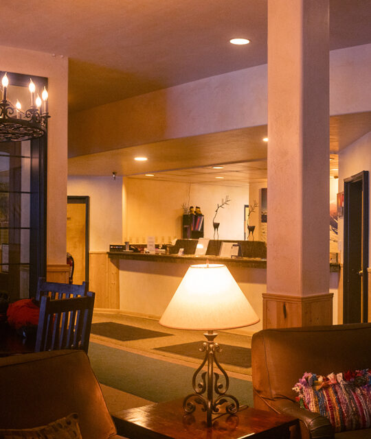 Lobby or the Snakedance Condominiums in Taos Ski Valley