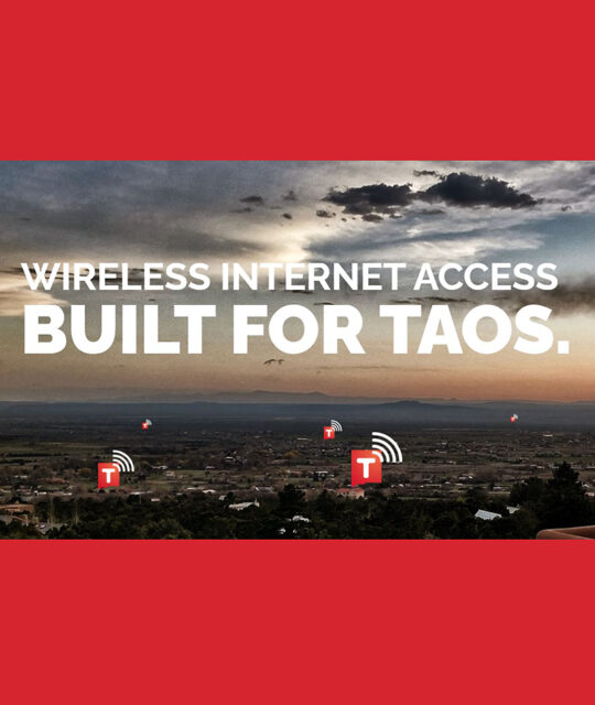 TaosNet wireless internet service provider.