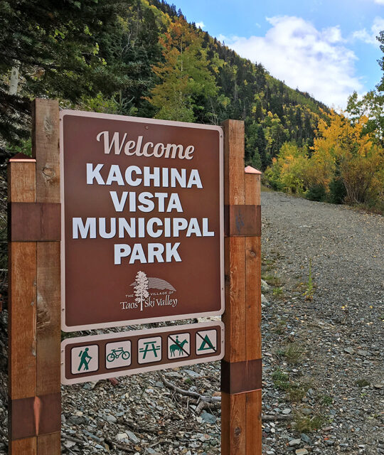 Kachina Vista Municipal Park sign