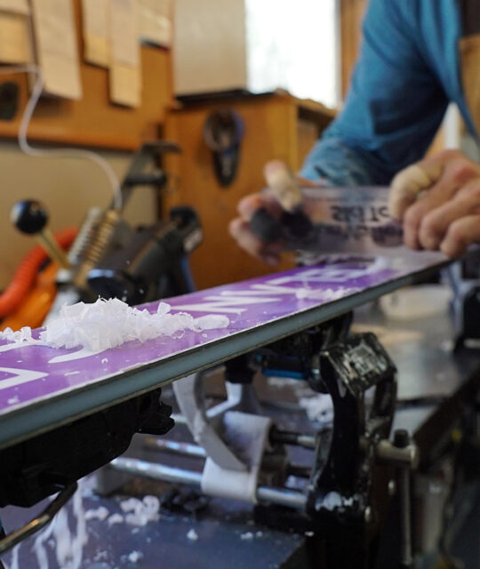 Ski tuning services at Bootdoctors in Taos