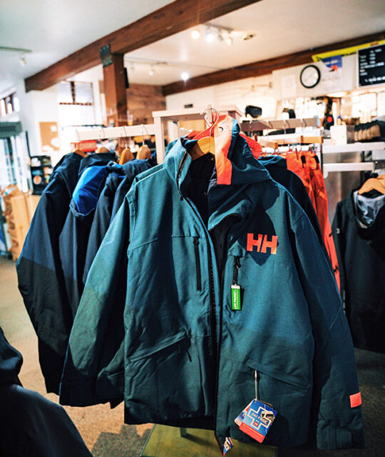 Helly Hanson snowsports jackets.