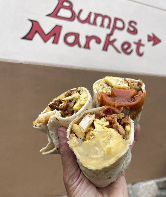 Bumps Burrito Bar burritos