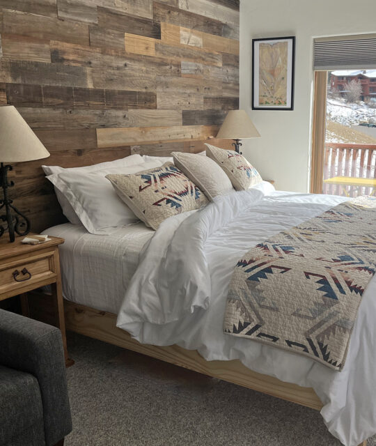 Bedroom at the Powderhorn Condos in Taos Ski Valley