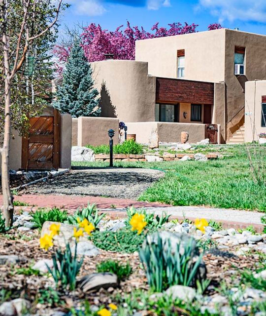 Quail Ridge Condominiums with the Spring blossoms.