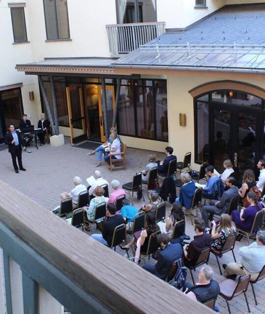 Taos Opera Institute performance at the Edelweiss Lodge in Taos Ski Valley